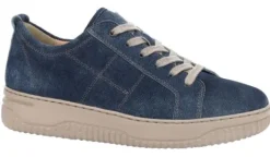 Veterschoenen<Hartjes - Wijdte H - Boogie - 162.1955 - Blauw - Uitneembaar voetbed