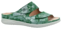 Slippers<Hartjes - Wijdte G - 122 1102 - Breeze - Groen - Uitneembaar voetbed