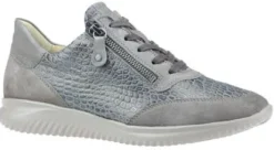 Veterschoenen<Hartjes - Wijdte G - 162 1411 - Licht taupe - Uitneembaar voetbed