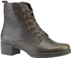 Boots<Hartjes - Wijdte H - 172 0242 - Bruin - Uitneembaar voetbed