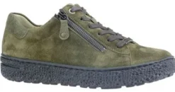 Veterschoenen<Hartjes - Wijdte H - 162 1401 - Groen - Uitneembaar voetbed