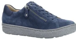 Veterschoenen<Hartjes - Wijdte H - 162.1401/34 - Blauw - Uitneembaar voetbed