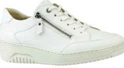 Veterschoenen<Hartjes - Wijdte K - 162 1702 17 - Wit - Uitneembaar voetbed