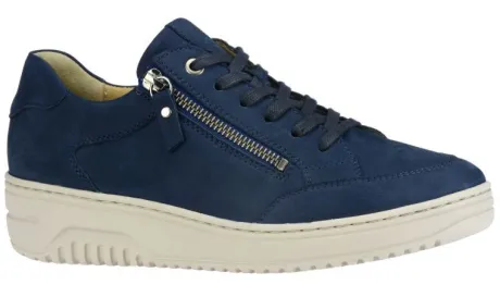 Veterschoenen<Hartjes - Wijdte K - 162.1703 65.00 - Blauw - Uitneembaar voetbed