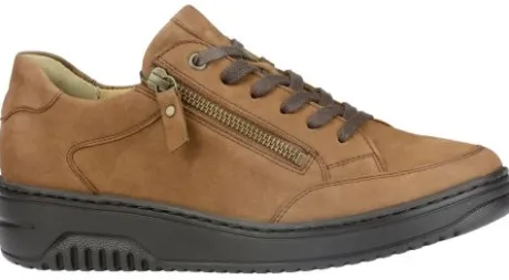 Veterschoenen<Hartjes - Wijdte K - 162.1710 74.00 - Middenbruin - Uitneembaar voetbed