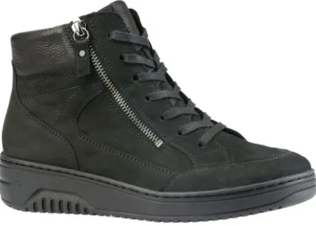 Boots<Hartjes - Wijdte K - 172.1708 101 - Zwart - Uitneembaar voetbed