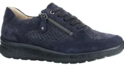 Veterschoenen<Hartjes - Wijdte K - 162.1609/34 - Blauw - Uitneembaar voetbed