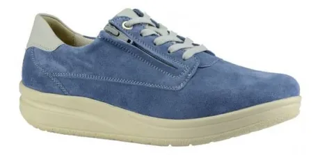 Veterschoenen<Hartjes - Wijdte M - 262 2515 - Blauw - Diabetik - Uitneembaar voetbed