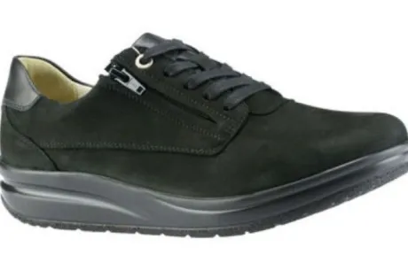 Veterschoenen<Hartjes - Wijdte M - Diabetic - 262 2512 - Zwart - Uitneembaar voetbed