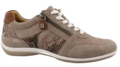 Veterschoenen<Helioform - Wijdte H - 251 046 0130 - Taupe - Uitneembaar voetbed