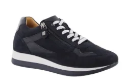 Veterschoenen<Helioform - Wijdte H - 253 059 0405 - Blauw - Uitneembaar voetbed