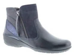 Korte Halfhoge Laarzen<Helioform - Wijdte H - 141 034 - Blauw - Uitneembaar voetbed