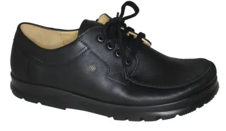 Veterschoenen<Jacoform - 1236 Zwart - 6 tenen schoen - Uitneembaar voetbed