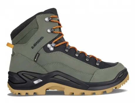Wandelschoenen|Boots<Lowa - Renegade mid GTX - 310945 7120 - Groen - Uitneembaar voetbed