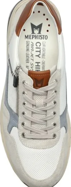 Veterschoenen<Mephisto - Bradley - 3661 - Wit - Uitneembaar voetbed