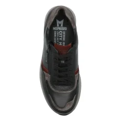 Veterschoenen<Mephisto - ca Wijdte H - Gilford - 5145995 - Zwart - Uitneembaar voetbed