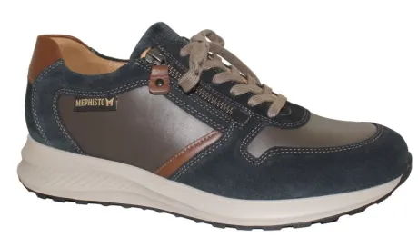 Veterschoenen<Mephisto - Dino - 3655/6159/6178 - Blauw - Uitneembaar voetbed