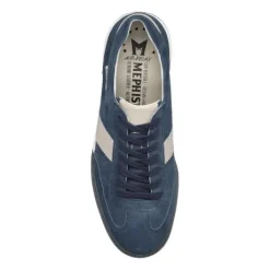 Veterschoenen<Mephisto - Elyo 3669 1580 - Blauw - Uitneembaar voetbed