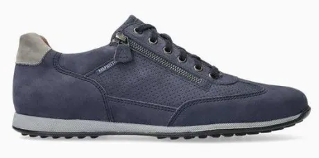 Veterschoenen<Mephisto - Leon 25545/25505 - Blauw - Uitneembaar voetbed