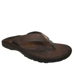 Slippers<Olukai - Ohanna Leather - Zwart