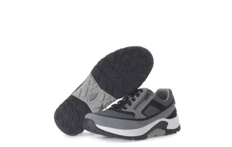 Veterschoenen<Pius Gabor Pius - Wijdte G 1/2 - 8000 25 02 - Grijs - Uitneembaar voetbed