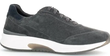 Veterschoenen<Pius Gabor Pius - Wijdte G 1/2 - Rolling Soft - Grijs - Uitneembaar voetbed