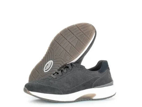 Veterschoenen<Pius Gabor Pius - Wijdte G 1/2 - Rolling Soft - Grijs - Uitneembaar voetbed