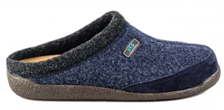 Pantoffel Slippers<Q Fit Qfit - Bern 3001.4 002 - Blauw - Uitneembaar voetbed