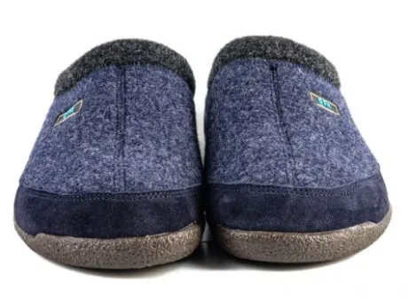 Pantoffel Slippers<Q Fit Qfit - Bern 3001.4 002 - Blauw - Uitneembaar voetbed