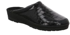 Pantoffel Slippers<Rohde - 2299 - Zwart crocolak.