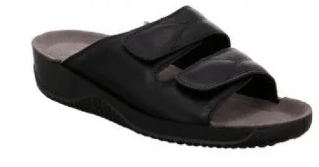 Slippers<Rohde - Wijdte G - 1940-90 Zwart.