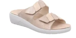 Slippers<Rohde - Wijdte G - 5720 14 - Beige - Uitneembaar voetbed