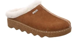 Pantoffel Slippers<Rohde - Wijdte G - Foggia - 6125 77 - Cognac - Uitneembaar voetbed