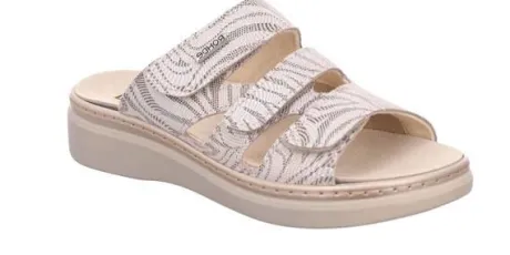 Slippers<Rohde - Wijdte H - 5221 12 - Abano - beige - uitneembaar voetbed