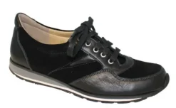 Veterschoenen<Schneider - Wijdte C - Zwart - Uitneembaar voetbed