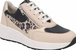 Veterschoenen<Solidus - Wijdte H - 46023 10250 - Beige - Uitneembaar voetbed