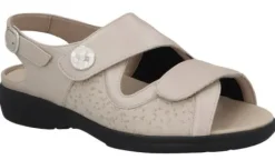 Sandalen<Solidus - Wijdte H - 73500 - Beige - Uitneembaar voetbed