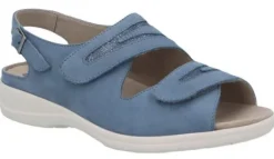 Sandalen<Solidus - Wijdte H - 73043 - Blauw - Uitneembaar voetbed