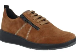 Veterschoenen<Solidus - Wijdte H - 56283 30572 - Cognac - Uitneembaar voetbed