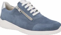 Veterschoenen<Solidus - Wijdte H - 52002 80385 - Jeans - Uitneembaar voetbed