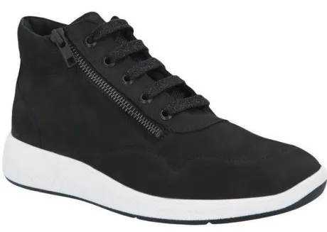 Boots<Solidus - Wijdte H - 56284 01135 - Zwart - Uitneembaar voetbed