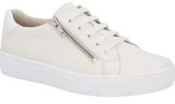 Veterschoenen<Solidus - Wijdte H - 37004 - Wit - Uitneembaar Voetbed