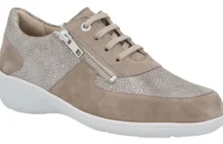 Veterschoenen<Solidus - Wijdte J - 26473 4052 - Taupe - Uitneembaar voetbed