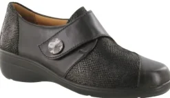 Klittenbandschoenen<Solidus - Wijdte J - 26428 0308 - Zwart - Uitneembaar voetbed