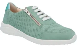 Veterschoenen<Solidus - Wijdte K - 60003 70279 - Groen - Uitneembaar voetbed