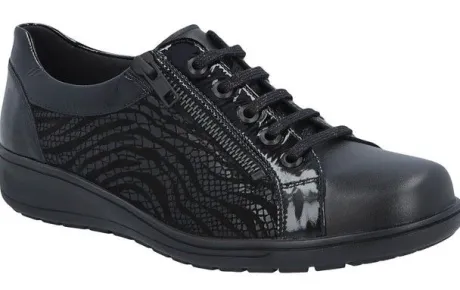 Veterschoenen<Solidus -= Wijdte K - 29001 1001 - Uitneembaar voetbed