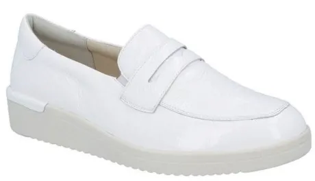 Instapschoenen<Solidus - Wijdte K - 51011 10300 - Wit - Uitneembaar voetbed