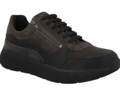 Veterschoenen<Solidus - Wijdte K - 71122 01227 - Zwart - Uitneembaar voetbed