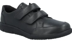 Klittenbandschoenen<Solidus - Wijdte K - 64500 91 - Zwart - Uitneembaar voetbed