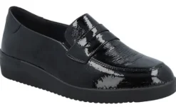 Instapschoenen<Solidus - Wijdte K - 51011 691 - Zwart - Uitneembaar voetbed